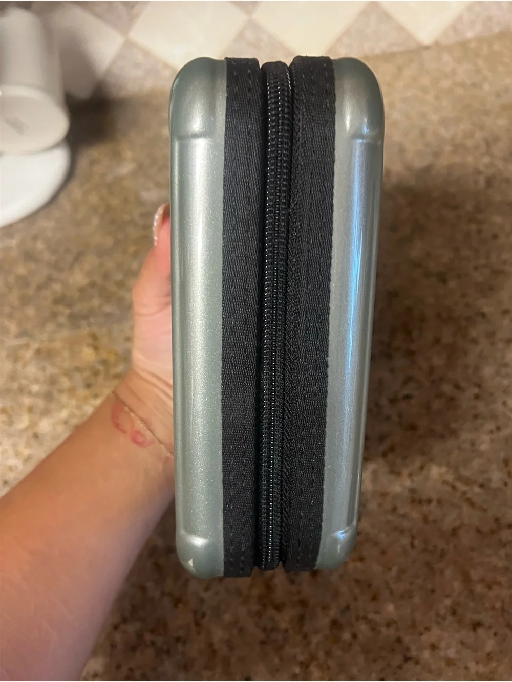 RIMOWA Metallic Seafoam Green Hard Shell Camera Case